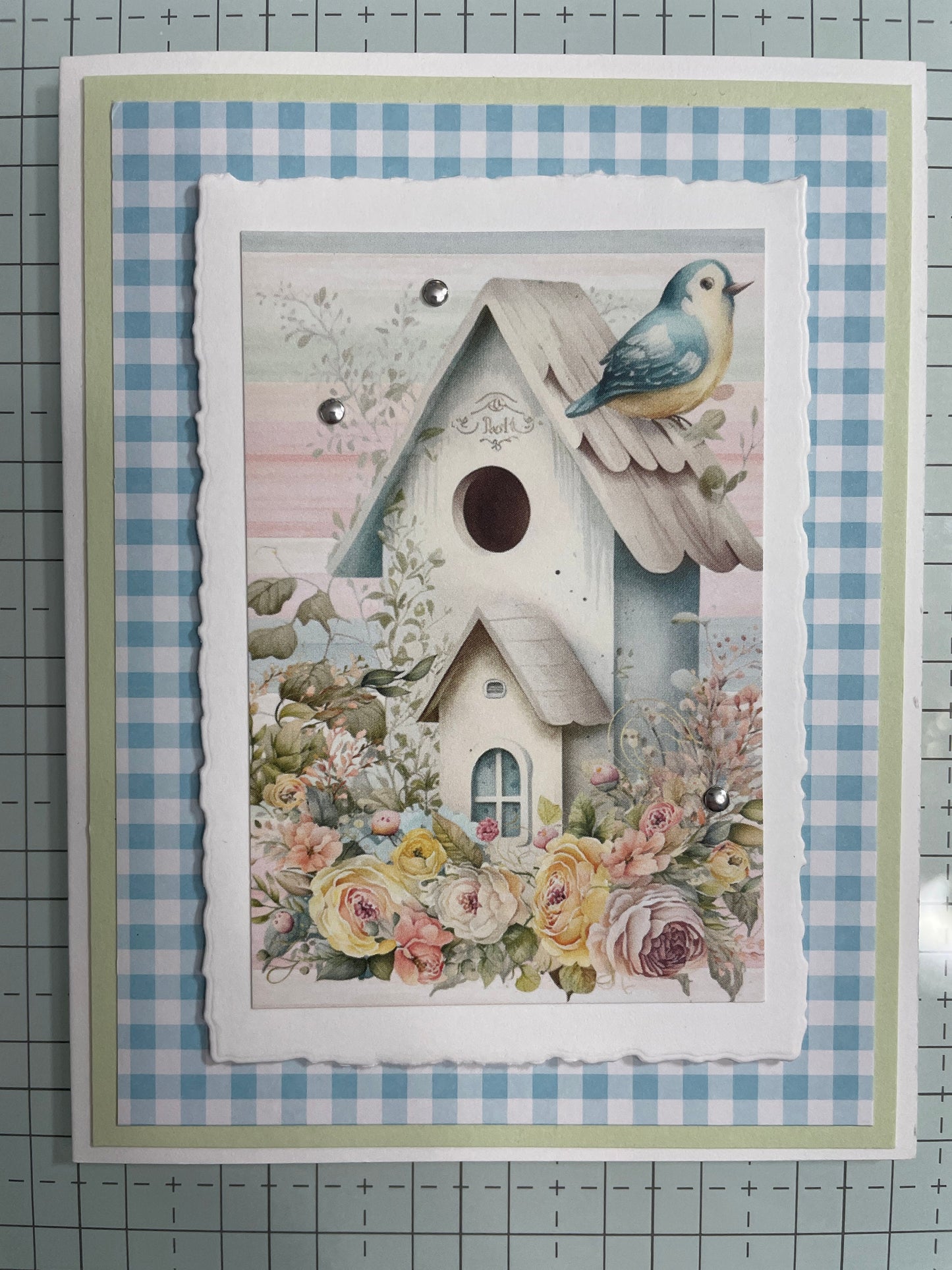 Handmade Greeting Card - Four Card Set - Spring Theme