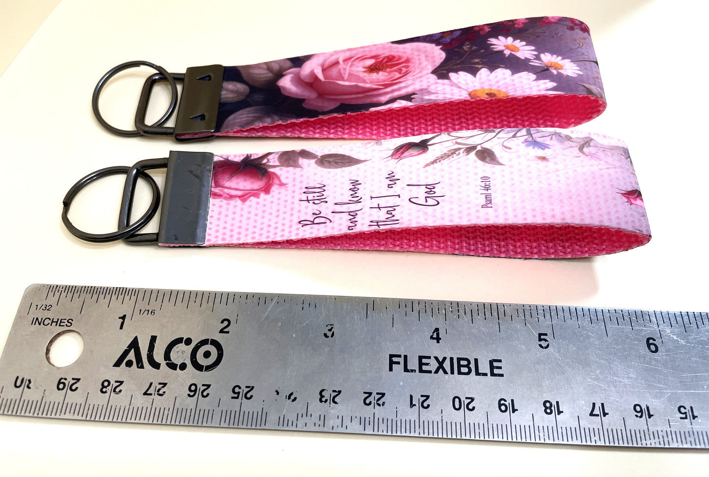 6" Wristlet Keyfob Keychain-Be Still and Know
