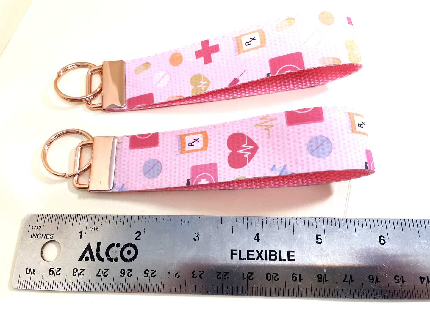 6" Wristlet Keyfob Keychain - Medical Nurse theme