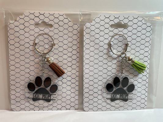 Acrylic Keychain - DOG MOM