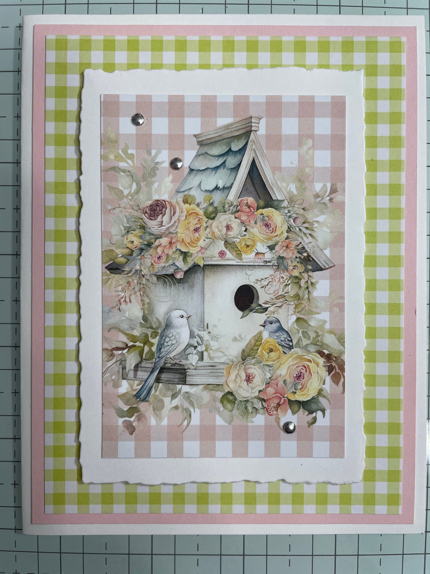 Handmade Greeting Card - Four Card Set - Spring Theme