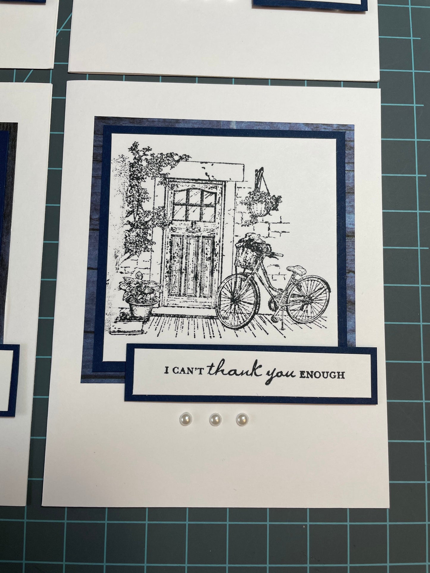 Handmade Greeting Cards-Set of Four- Home Theme