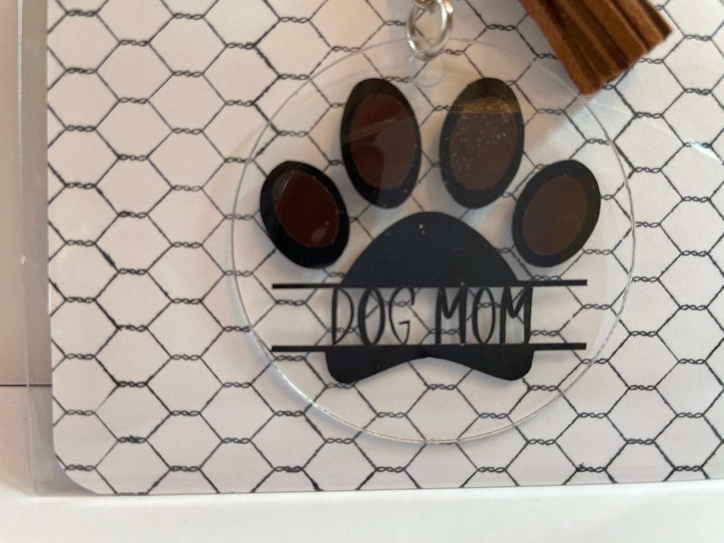 Acrylic Keychain - DOG MOM