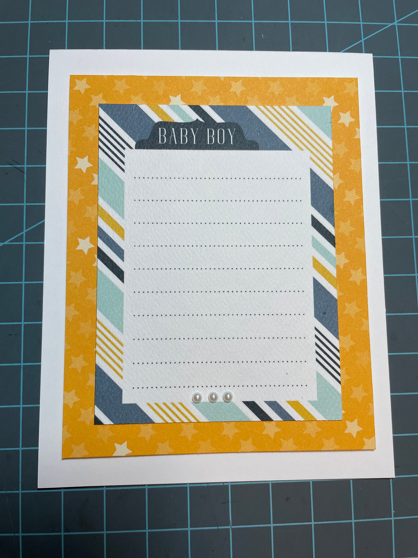Handmade Baby Cards/Baby Boy Card