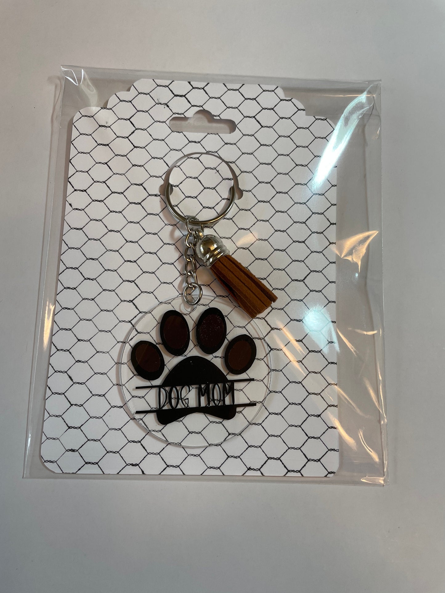 Acrylic Keychain - DOG MOM