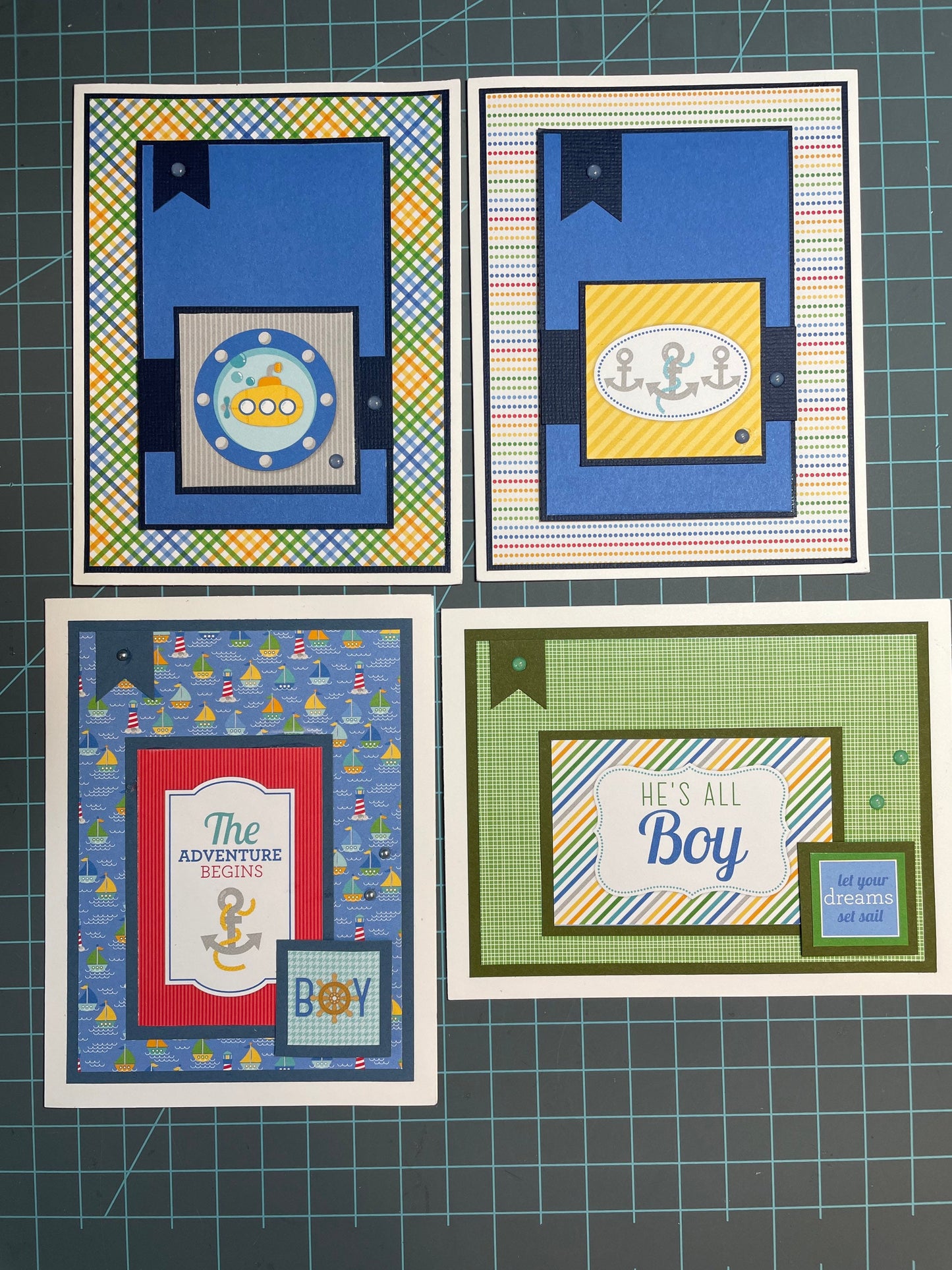 Handmade Greeting Card - Masculine / Boy Card