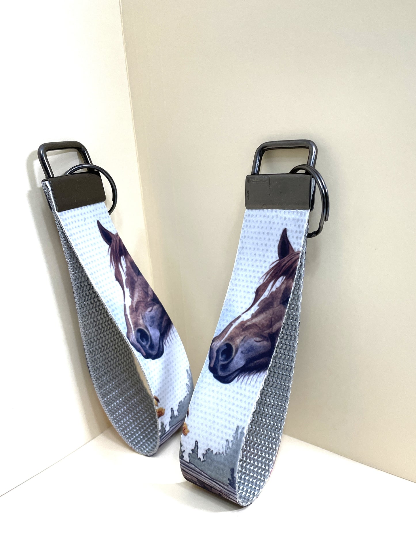 6" Wristlet/Keyfob Keychain- Horsehead