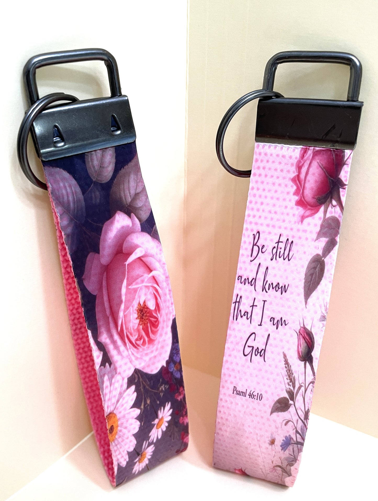 6" Wristlet Keyfob Keychain-Be Still and Know