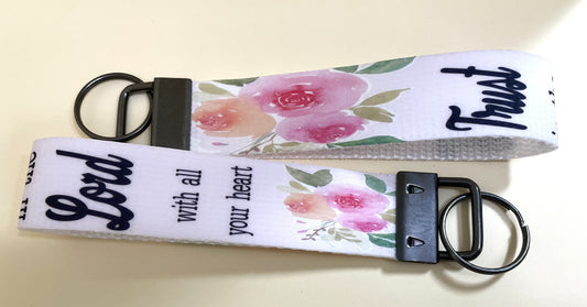 6" Wristlet Keyfob Keychain-Trust in the Lord