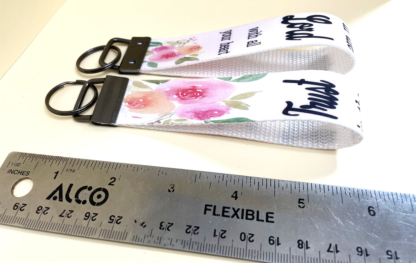 6" Wristlet Keyfob Keychain-Trust in the Lord