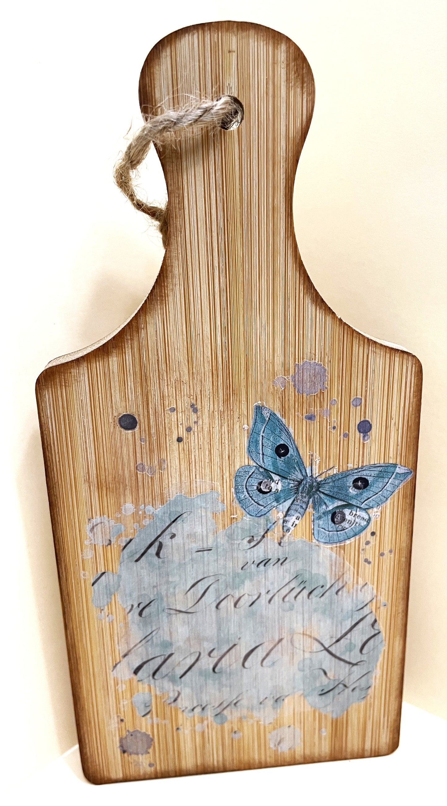 Shelf Sitter Sign- Blue Butterfly