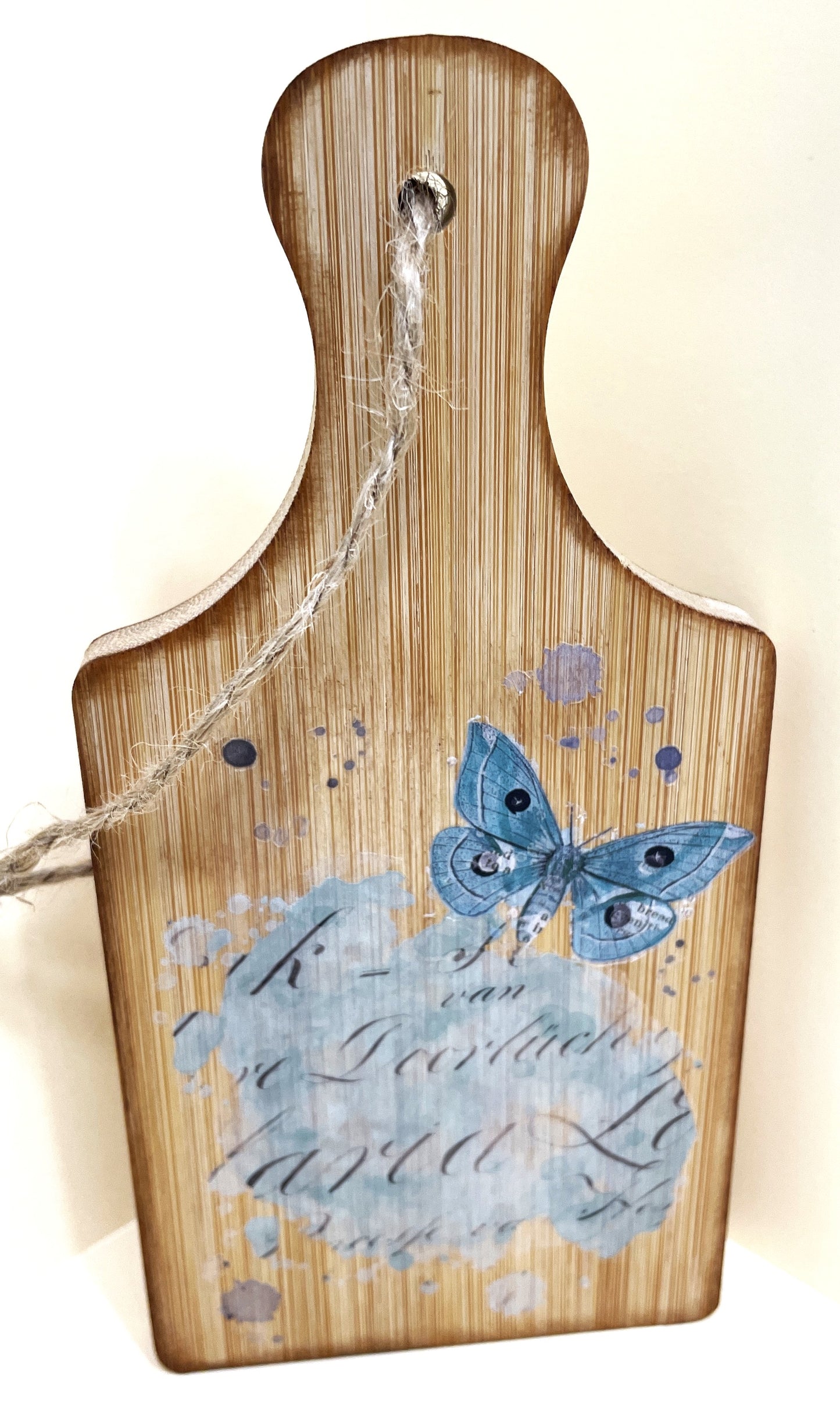 Shelf Sitter Sign- Blue Butterfly