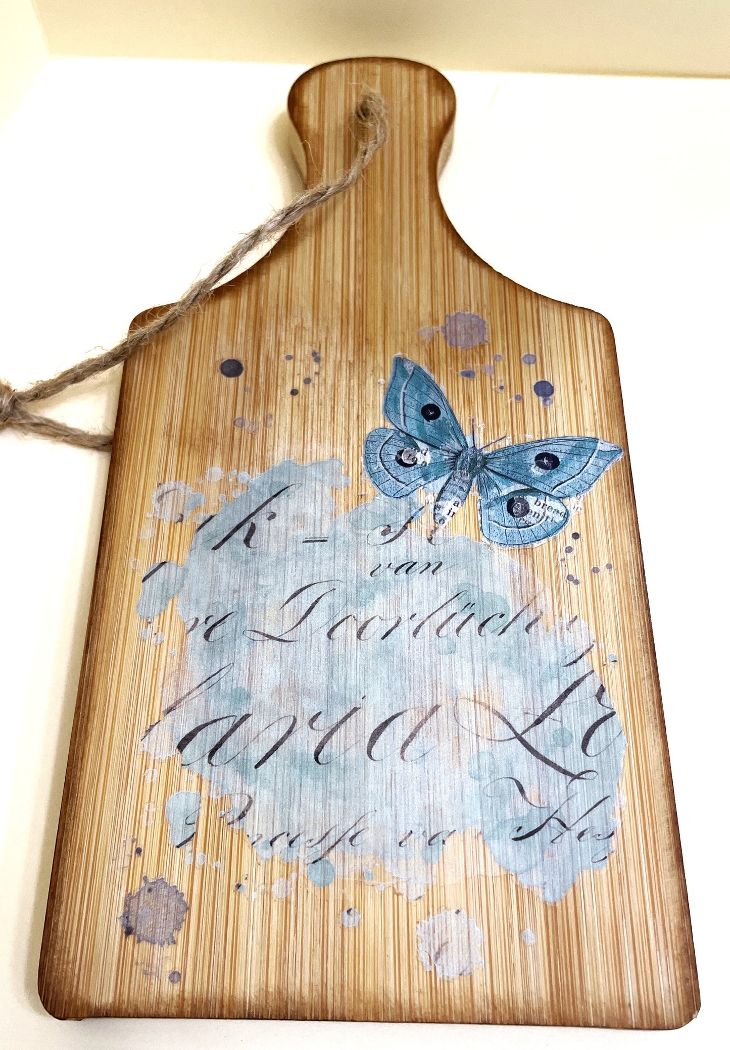 Shelf Sitter Sign- Blue Butterfly