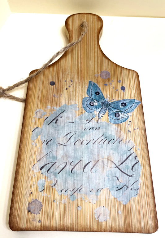 Shelf Sitter Sign- Blue Butterfly
