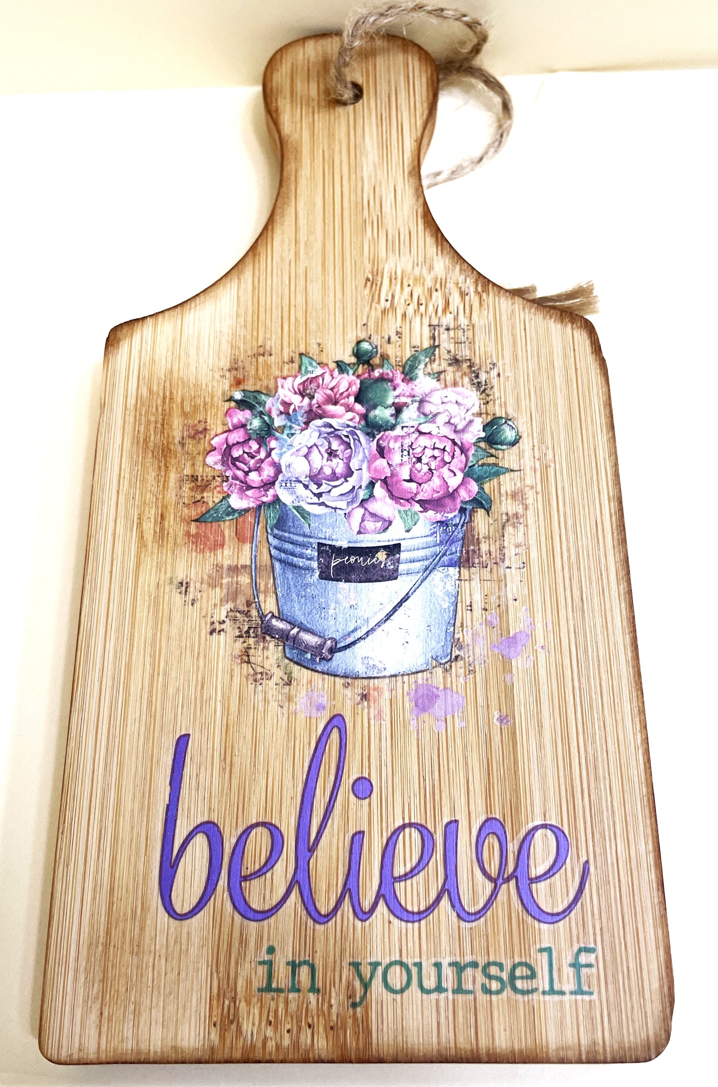 Shelf Sitter- Bucket of Flowers