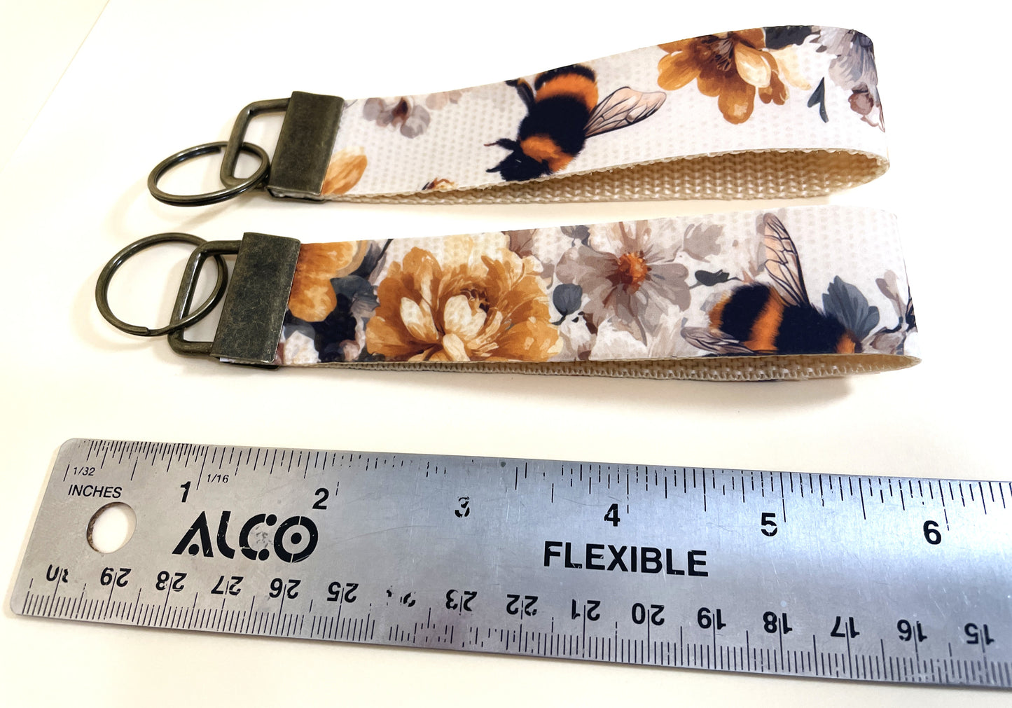 6" Wristlet Keyfob Keychain - Bumble Bee