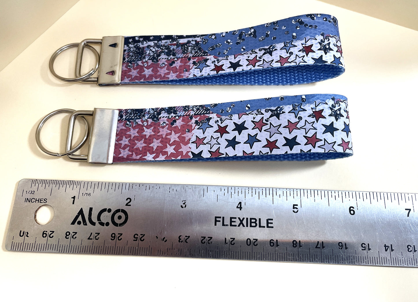 6" Wristlet Keyfob Keychain - Star Spangled