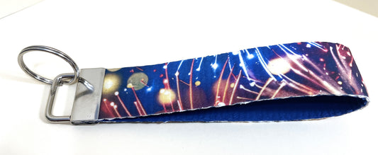 6" Wristlet Keyfob Keychain - Fireworks