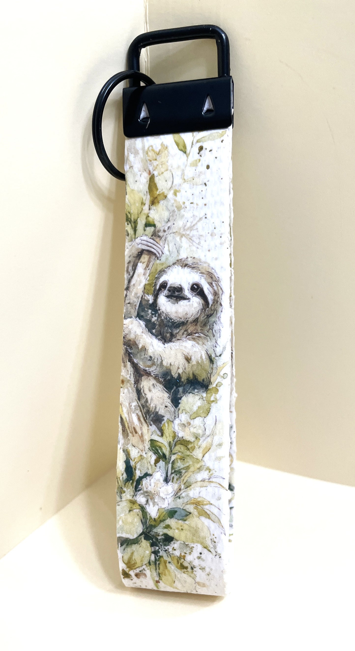 6" Wristlet Keyfob Keychain - Sloth