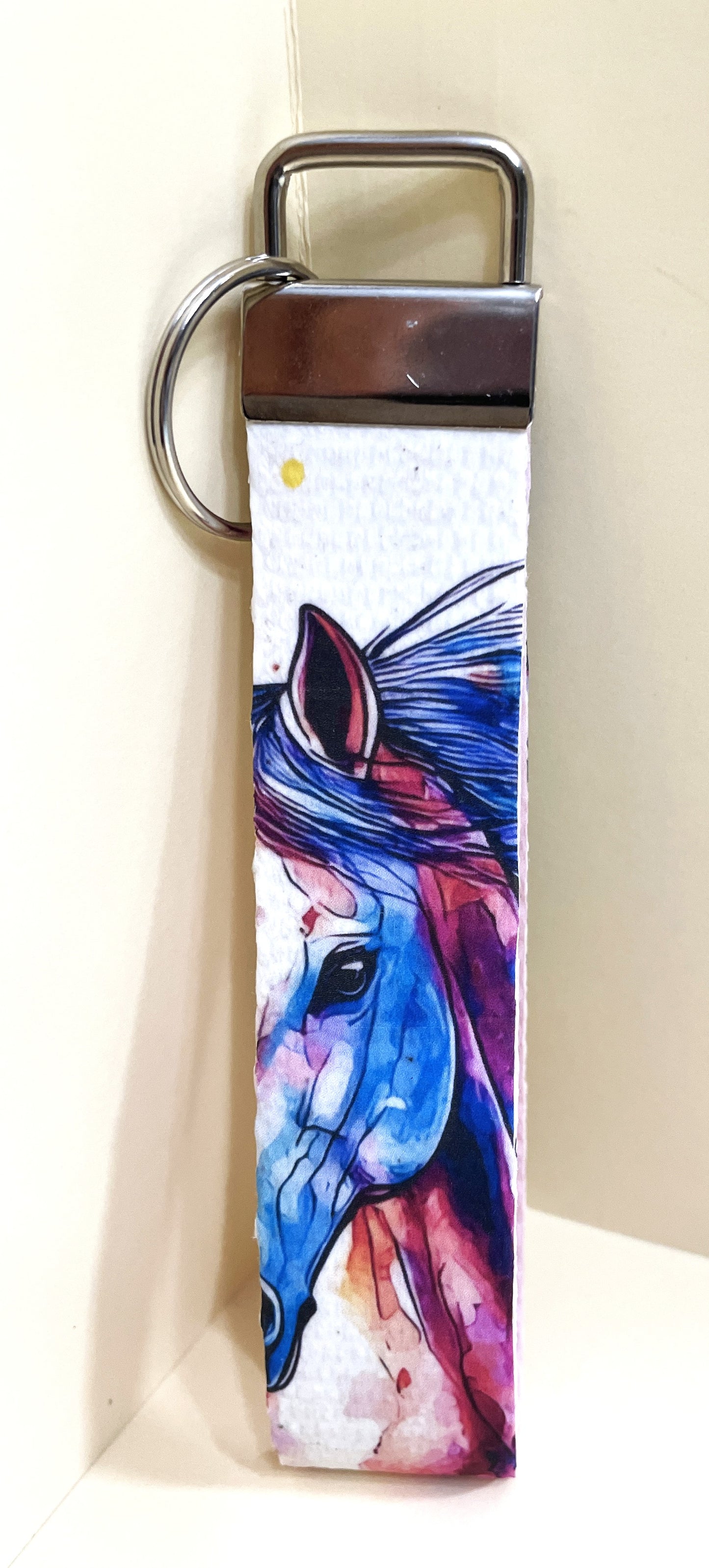 6" Wristlet Keyfob Keychain - Horsehead