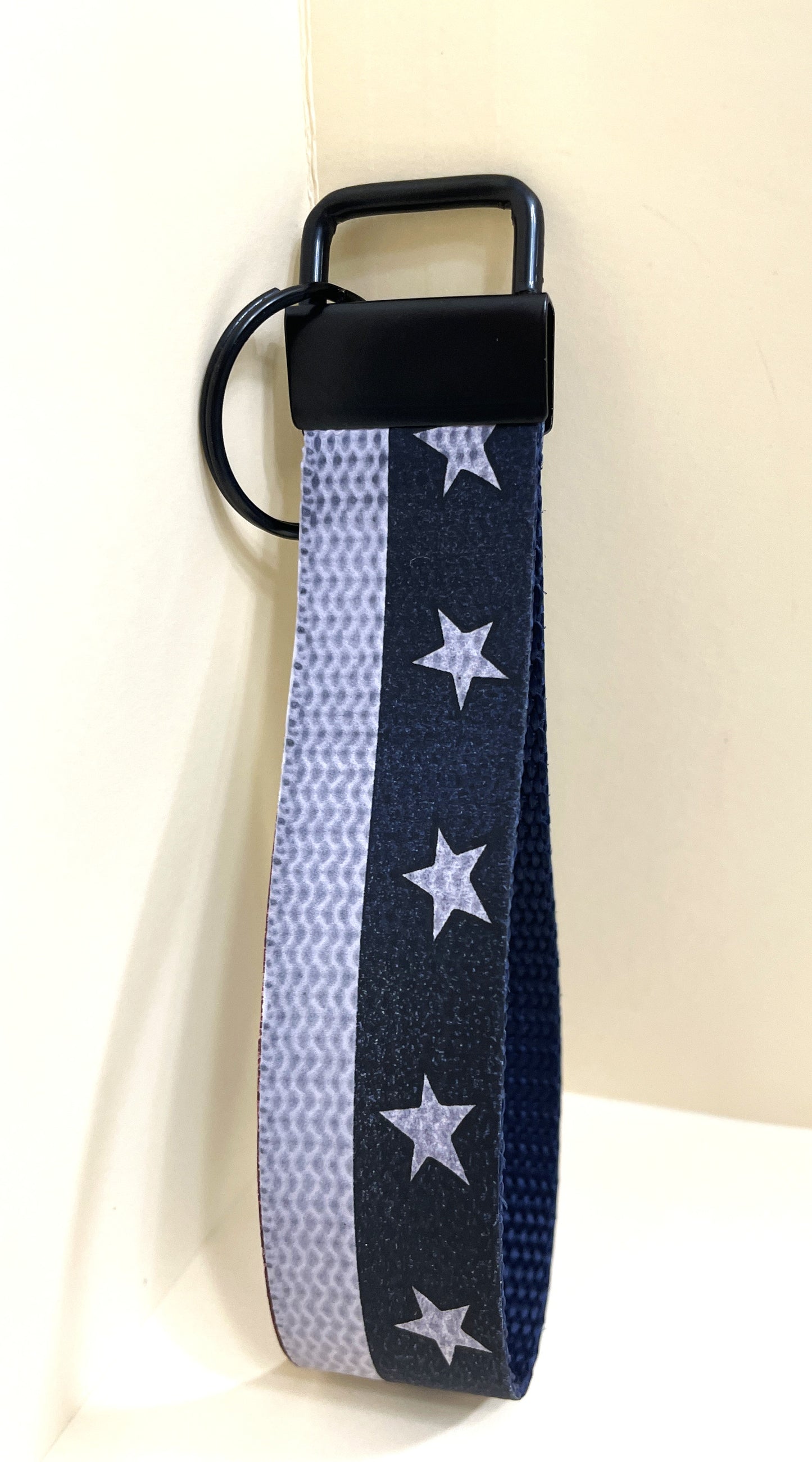 6" Wristlet Keyfob Keychain - Patriotic Star
