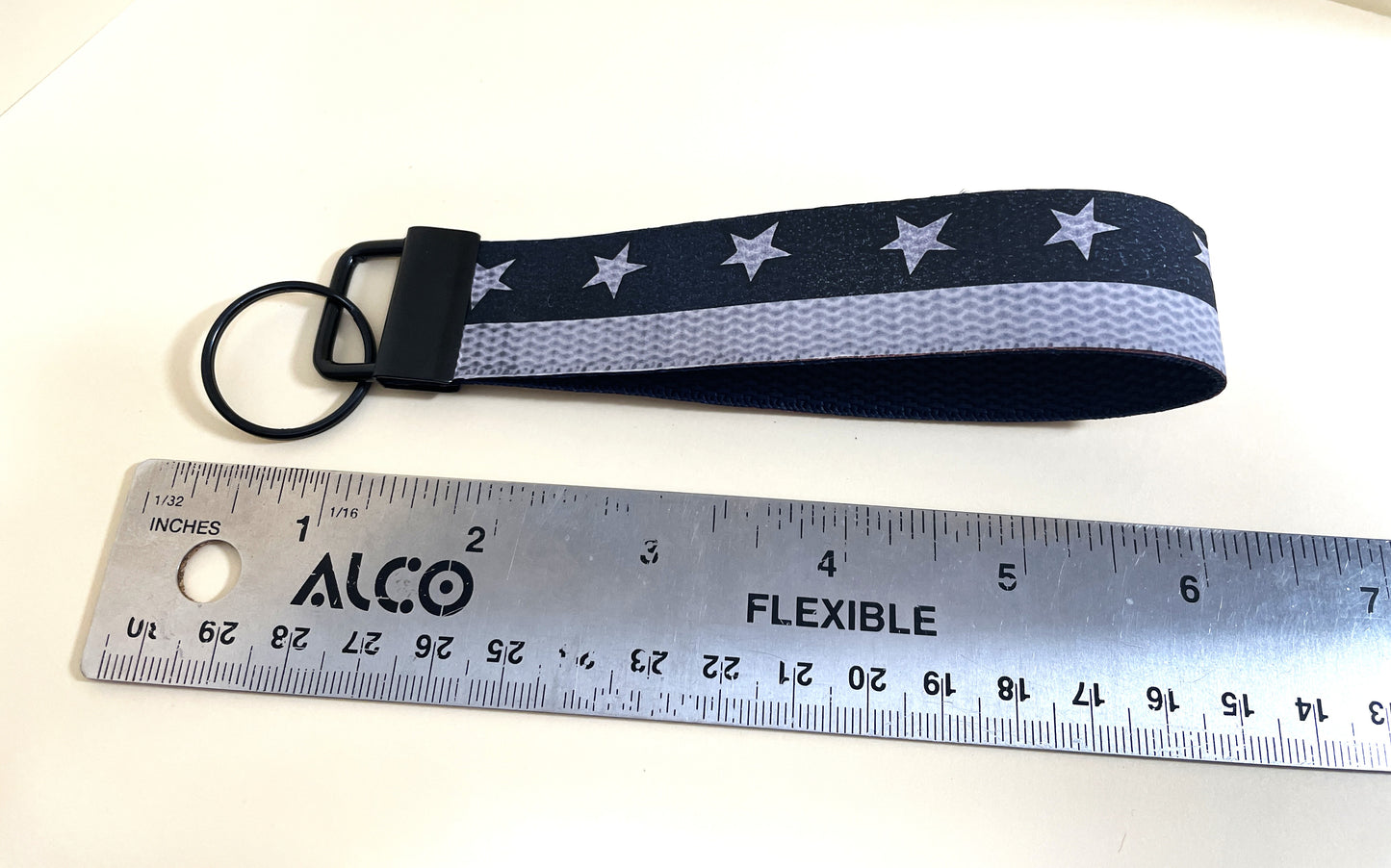 6" Wristlet Keyfob Keychain - Patriotic Star