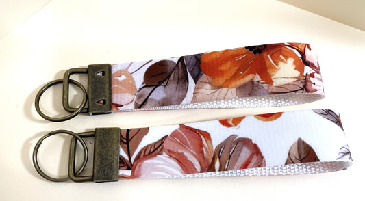 6" Wristlet Keyfob Keychain - Fall Leaves