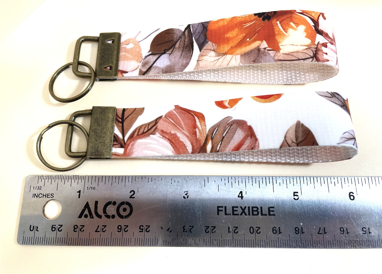 6" Wristlet Keyfob Keychain - Fall Leaves