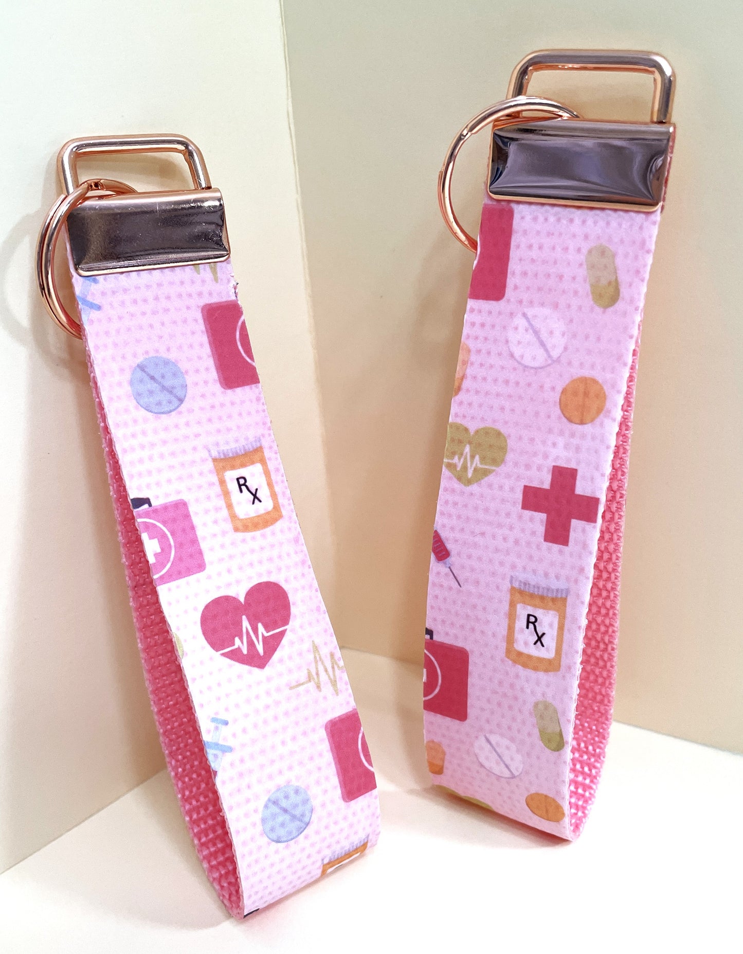 6" Wristlet Keyfob Keychain - Medical Nurse theme