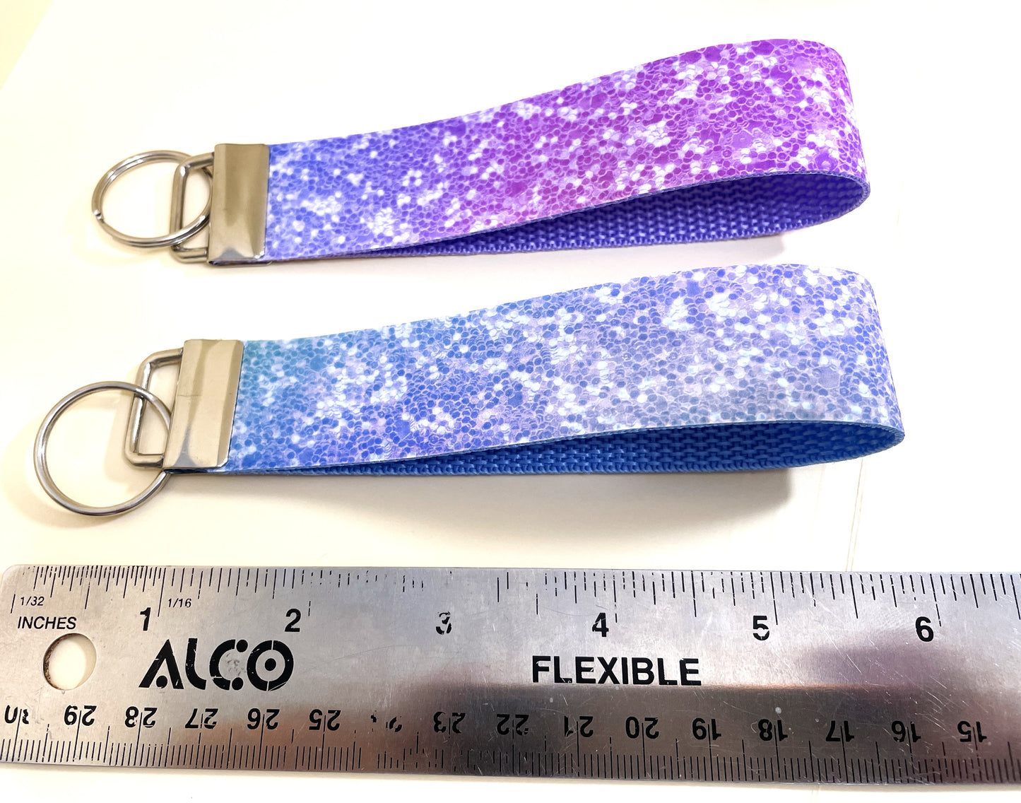 6" Wristlet Keyfob Keychain - Multicolor Splatter