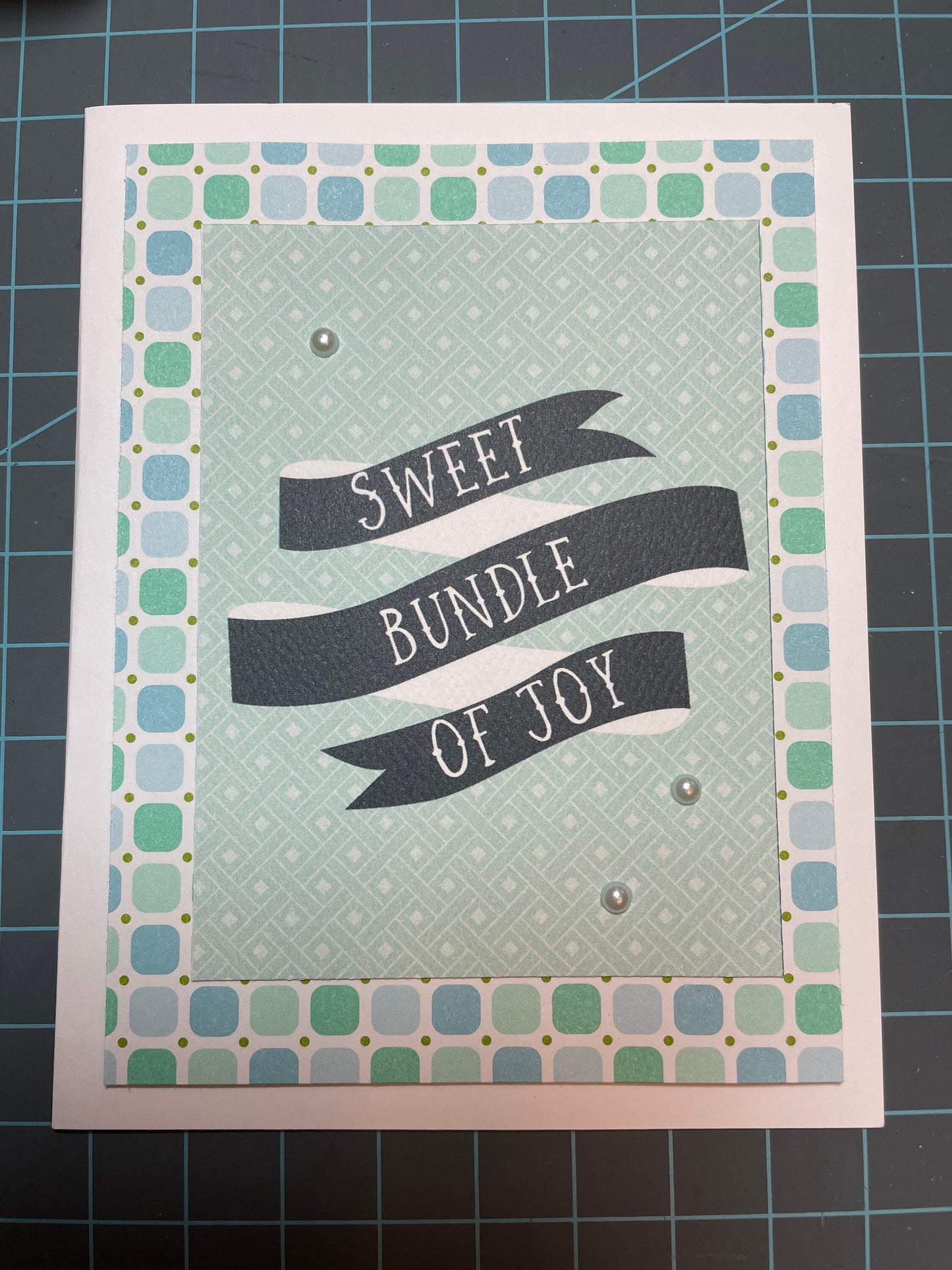 Handmade Greeting Card - Four Card Set - Baby Boy
