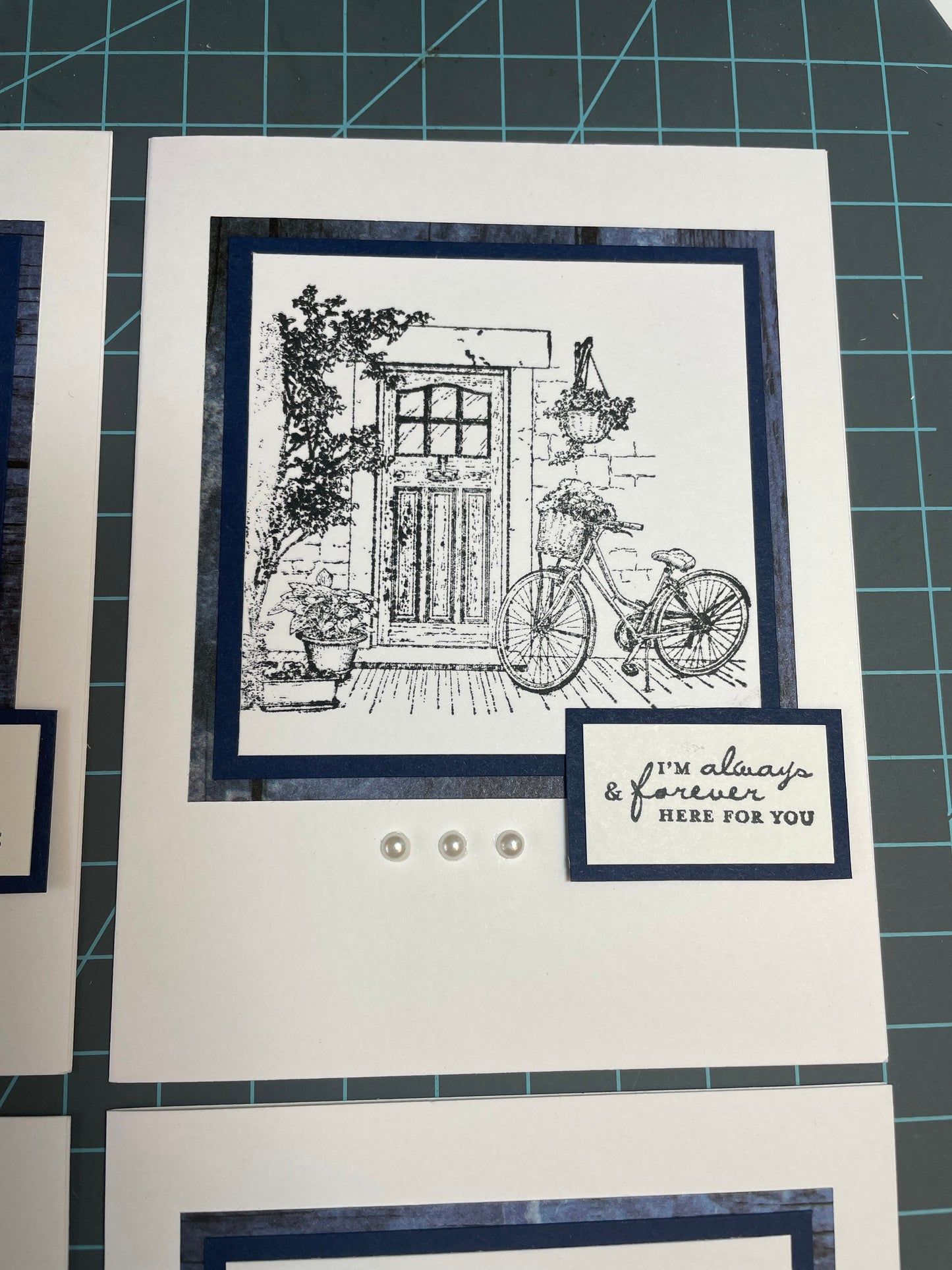 Handmade Greeting Cards-Set of Four- Home Theme