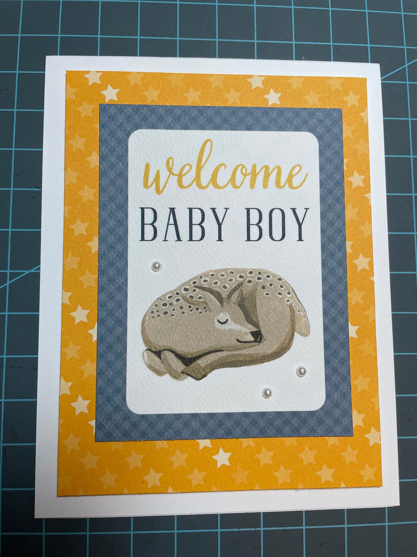 Handmade Baby Cards/Baby Boy Card