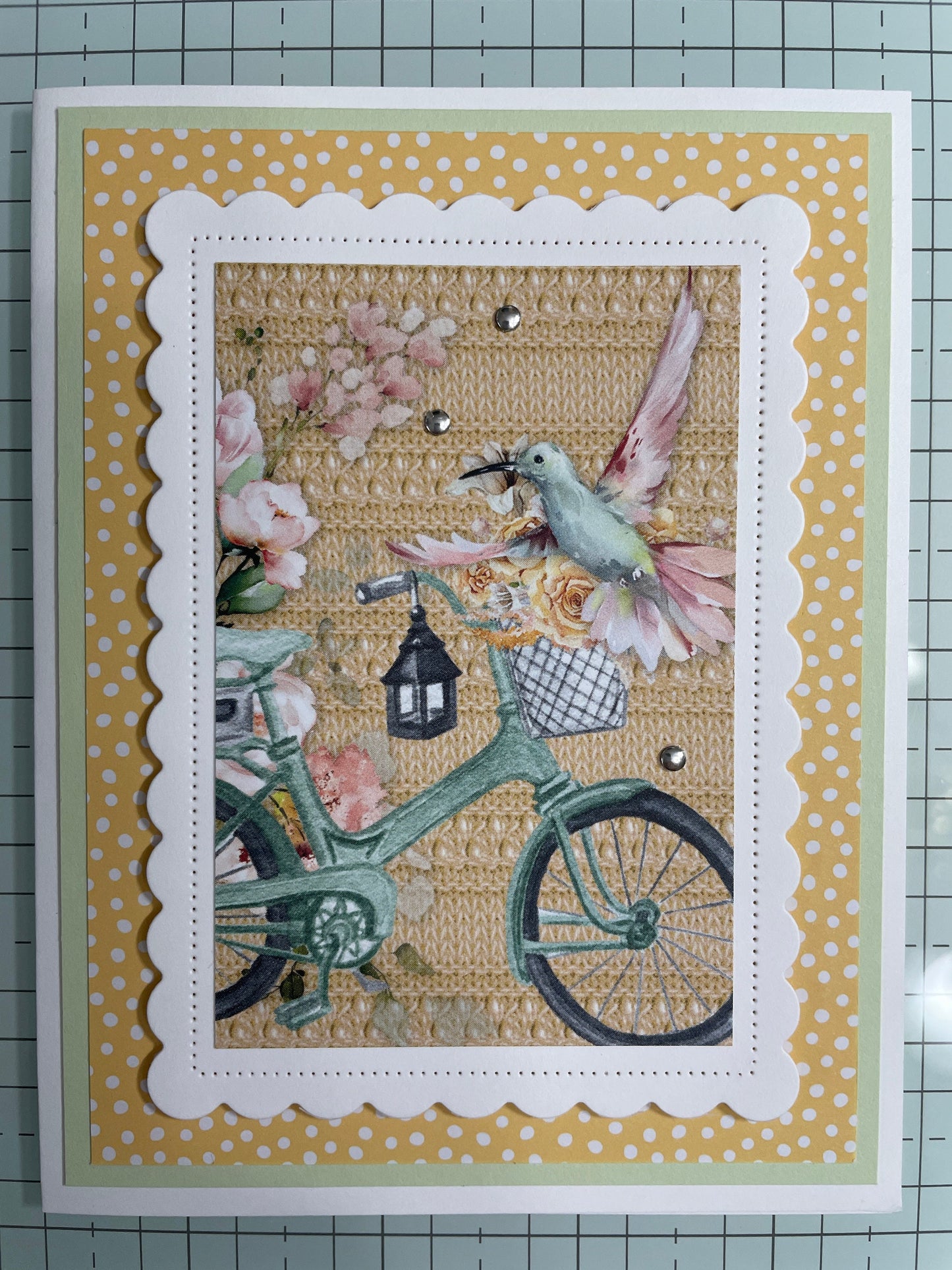 Handmade Greeting Card - Four Card Set - Spring Theme