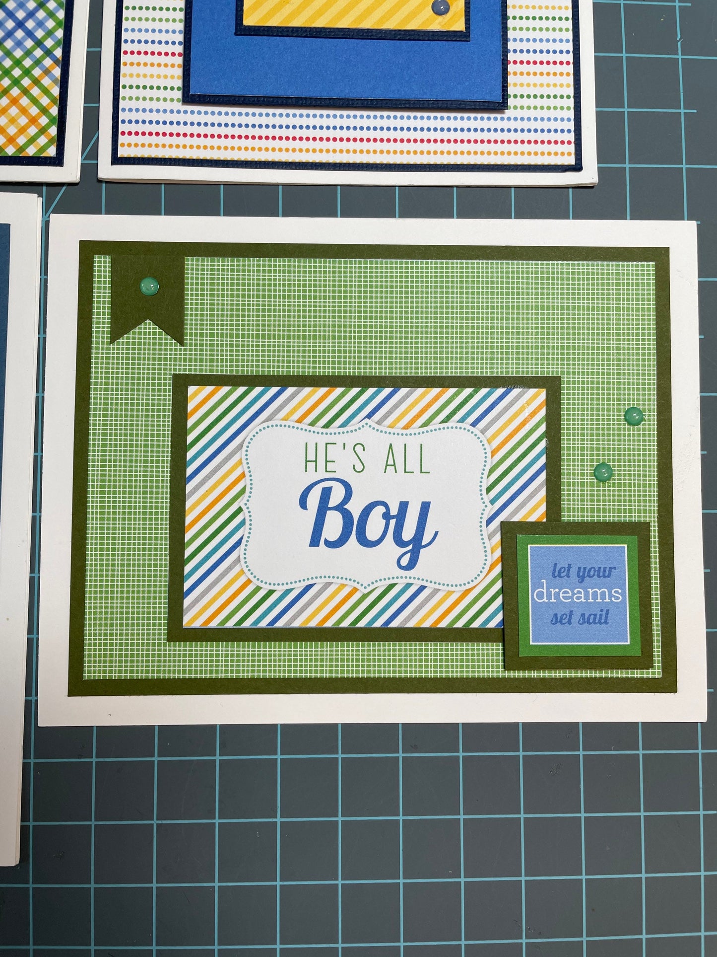 Handmade Greeting Card - Masculine / Boy Card